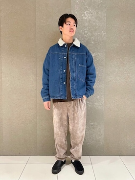 「TENBOX（テンボックス）のアイテム（スリッポン）」を使った、ジャーナルスタンダード メンズさん（メンズ・174cm）の秋コーディネート