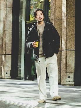「JOURNAL STANDARD（ジャーナルスタンダード）のアイテム（ダウンジャケット/コート）」を使った、ジャーナルスタンダード メンズさん（メンズ・174cm）の冬コーディネート