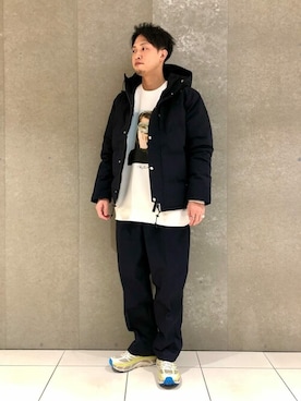 「JOURNAL STANDARD（ジャーナルスタンダード）のアイテム（ダウンジャケット/コート）」を使った、ジャーナルスタンダード メンズさん（メンズ・182cm）の冬コーディネート