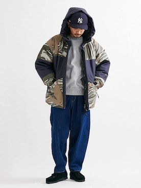 「JOURNAL STANDARD（ジャーナルスタンダード）のアイテム（ダウンジャケット/コート）」を使った、ジャーナルスタンダード メンズさん（メンズ・177cm）の冬コーディネート