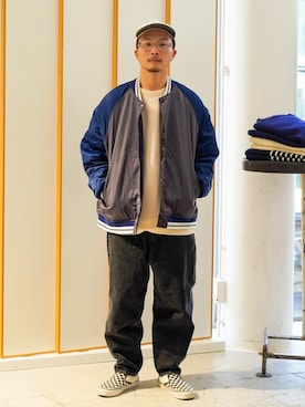 「JOURNAL STANDARD（ジャーナルスタンダード）のアイテム（ブルゾン）」を使った、ジャーナルスタンダード メンズさん（メンズ・168cm）の冬コーディネート