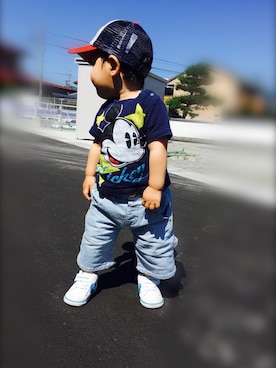 「Baddy Lee（バディリー）のアイテム」を使った、meku☻♡さん（キッズ・80cm）の夏コーディネート