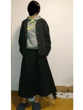 「ストリート服が好き」｜「アイテム（ナイロンジャケット）」を使った、るいさん（レディース・161cm）の秋コーディネート