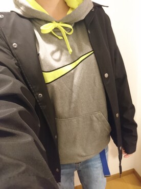 「ストリート服が好き」｜「アイテム（ナイロンジャケット）」を使った、るいさん（レディース・161cm）の秋コーディネート