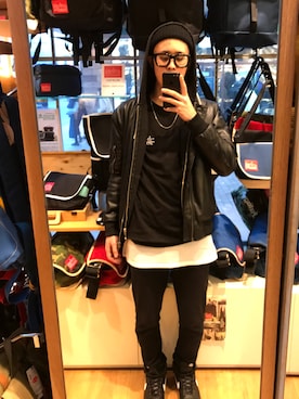 「ダンク」｜「アイテム（ブルゾン）」を使った、bpさん（メンズ・175cm）の冬コーディネート