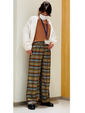 「Diosfront（ディオスフロント）のアイテム（パンツ）」を使った、hito さん（レディース・164cm）の夏コーディネート