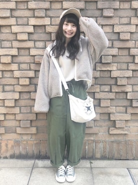 「アイテム（ブルゾン）」を使った、まるさん（レディース・153cm・10代）の秋コーディネート