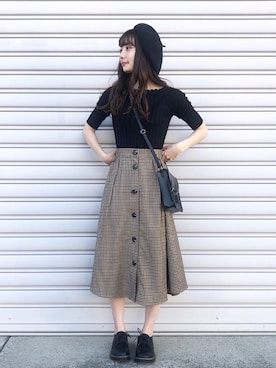 「reca（レカ）のアイテム（帽子）」を使った、まるさん（レディース・153cm）の夏コーディネート