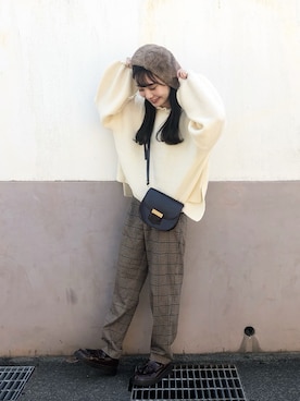 「ADOLESCENCE （アドレセンス）のアイテム」を使った、まるさん（レディース・153cm）の秋コーディネート