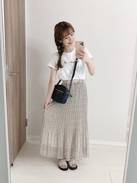 「ehka sopo（エヘカソポ）のアイテム」を使った、まるさん（レディース・153cm）の春コーディネート