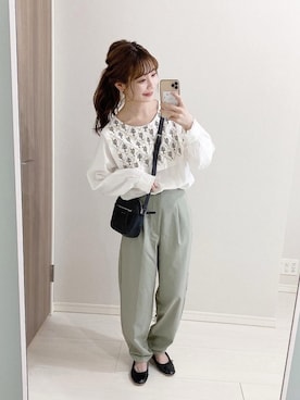 「ehka sopo（エヘカソポ）のアイテム」を使った、まるさん（レディース・153cm）の夏コーディネート