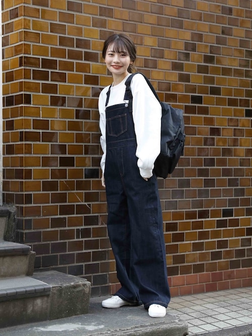 まる Guのオールインワン サロペットを使ったコーディネート Wear