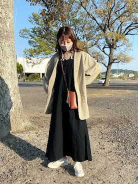「mline（エムライン）のアイテム（ワンピース/ドレス）」を使った、まるさん（レディース・153cm）の春コーディネート