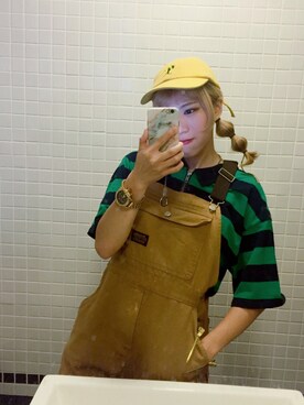 「Helasのアイテム」を使った、reoooさん（レディース・157cm）の冬コーディネート