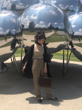 「古着好きな人と繋がりたい」｜「アイテム（キャミソール）」を使った、naomaruさん（レディース・156cm）の夏コーディネート