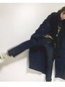 「journal standard L'essage（ジャーナルスタンダードレサージュ）のアイテム（その他アウター）」を使った、mihoさん（レディース・158cm）の冬コーディネート