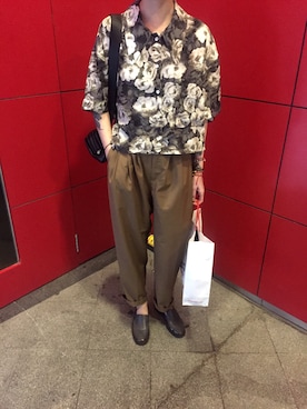 「基础款」｜「アイテム（スリッポン）」を使った、zuzzuさん（レディース・170cm）の夏コーディネート
