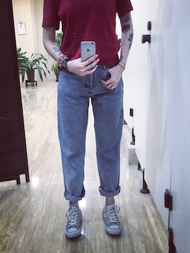 「基础款」｜「アイテム（アナログ腕時計）」を使った、zuzzuさん（レディース・170cm）の秋コーディネート