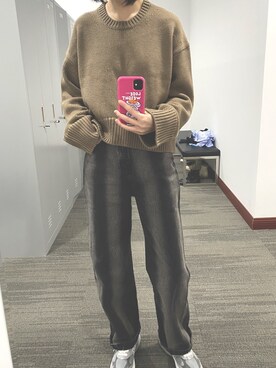「アイテム（その他トップス、ゴールド系）」を使った、zuzzuさん（レディース・170cm）の春コーディネート
