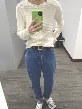 「盐系风格」｜「アイテム（パンツ）」を使った、zuzzuさん（レディース・170cm）の春コーディネート