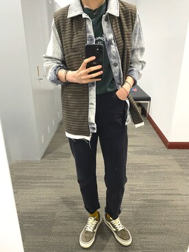 「日系极简」｜「アイテム（ジャケット/アウター）」を使った、zuzzuさん（レディース・170cm）の春コーディネート