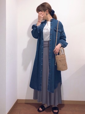「プレゼント企画」｜satomiさん（レディース・164cm）の春コーディネート