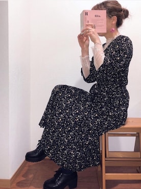 ワンピースを使った お座りスタイル のレディース人気ファッションコーディネート Wear