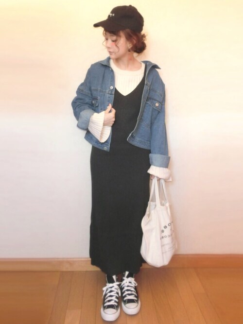 Chicchimo Sprayのデニムジャケットを使ったコーディネート Wear Chicchimo Sprayのデニムジャケットを使ったコーディネート Wear