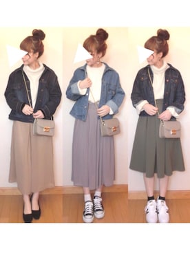「SpRay（スプレイ）のアイテム（ジャケット/アウター）」を使った、chicchimoさん（レディース・152cm）の春コーディネート