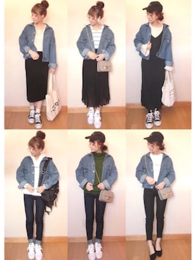 「SpRay（スプレイ）のアイテム（ジャケット/アウター）」を使った、chicchimoさん（レディース・152cm）の春コーディネート
