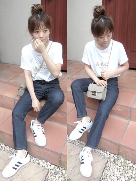 「アイテム（イヤリング）」を使った、chicchimoさん（レディース・152cm・20代）の夏コーディネート
