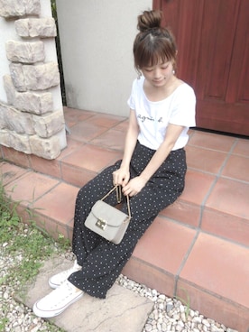 「アイテム（イヤリング）」を使った、chicchimoさん（レディース・152cm・20代）の夏コーディネート