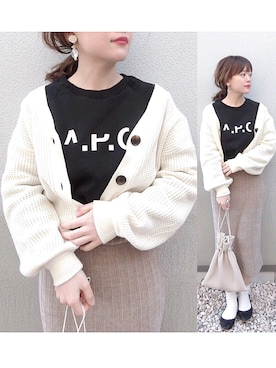 「アイテム（イヤリング）」を使った、chicchimoさん（レディース・152cm・20代）の冬コーディネート