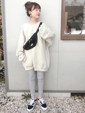「reca（レカ）のアイテム（レッグウェア）」を使った、chicchimoさん（レディース・152cm）の春コーディネート