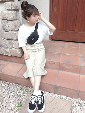 「アイテム（イヤリング）」を使った、chicchimoさん（レディース・152cm・20代）の春コーディネート