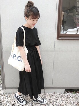 「アイテム（イヤリング）」を使った、chicchimoさん（レディース・152cm・20代）の夏コーディネート