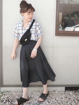 「アイテム（イヤリング）」を使った、chicchimoさん（レディース・152cm・20代）の夏コーディネート