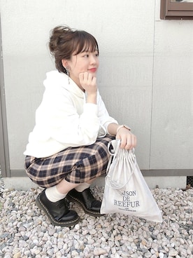 「MAISON DE REEFUR（メゾンドリーファー）のアイテム（財布/小物）」を使った、chicchimoさん（レディース・152cm）の秋コーディネート
