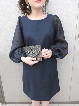「apres jour（アプレジュール）のアイテム（ワンピース/ドレス）」を使った、chicchimoさん（レディース・152cm）の秋コーディネート
