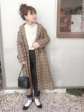 「白ソックス」｜chicchimoさん（レディース・152cm）の冬コーディネート