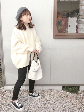 「miluu（ミルー）のアイテム」を使った、chicchimoさん（レディース・152cm）の冬コーディネート