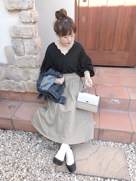 「Luz Llena（ラズレナ）のアイテム」を使った、chicchimoさん（レディース・152cm）の春コーディネート