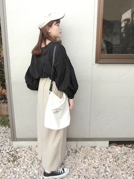 「miluu（ミルー）のアイテム」を使った、chicchimoさん（レディース・152cm）の春コーディネート