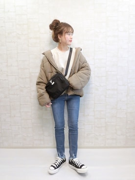 「Chaco closet（チャコ クローゼット）のアイテム（ジャケット/アウター）」を使った、chicchimoさん（レディース・152cm）の秋コーディネート