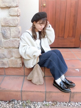 「Chaco closet（チャコ クローゼット）のアイテム（ジャケット/アウター）」を使った、chicchimoさん（レディース・152cm）の秋コーディネート