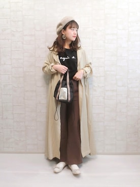 「FREE'S MART（フリーズマート）のアイテム（パンツ）」を使った、chicchimoさん（レディース・152cm）の冬コーディネート