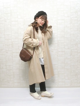 「DHOLIC（ディーホリック）のアイテム（シャツワンピース）」を使った、chicchimoさん（レディース・152cm）の春コーディネート