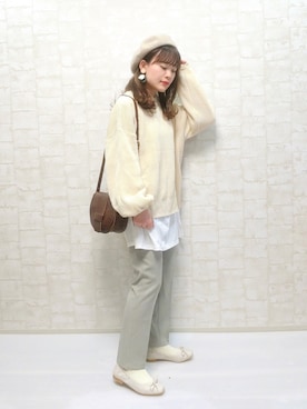 「DHOLIC（ディーホリック）のアイテム（その他シューズ）」を使った、chicchimoさん（レディース・152cm）の春コーディネート