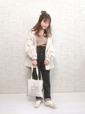 「DHOLIC（ディーホリック）のアイテム（その他シューズ）」を使った、chicchimoさん（レディース・152cm）の春コーディネート