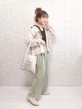 「DHOLIC（ディーホリック）のアイテム（その他アウター）」を使った、chicchimoさん（レディース・152cm）の春コーディネート